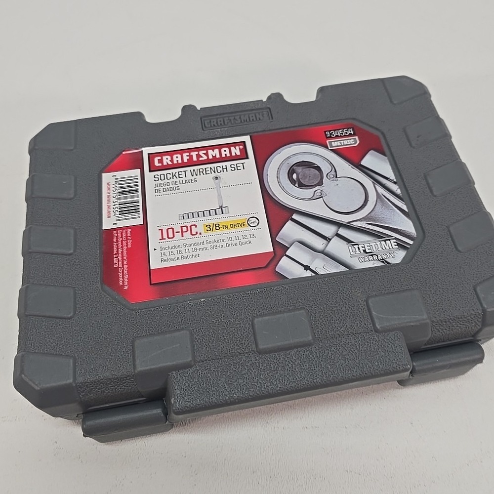 Craftsman 934554 10pc 6pt Metric Socket Set 3/8" Drive